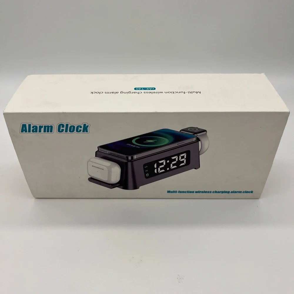 Junwer 3 in 1 Wireless Charger Stand and alarm clock for iPhone